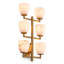 Wall Lamp Valerius Alabaster Antique Brass Finish
