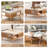 Square Rattan Coffee Table with Storage-2106829970