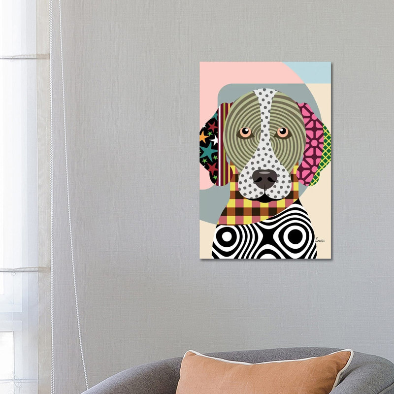 German Shorthaired Pointer by Lanre Studio - Wrapped Canvas Gallery-Wrapped Canvas Giclée