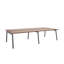 Bureau double Series A pour 4, 57 po, gris anthracite + chêne naturel-106736011-106736019
