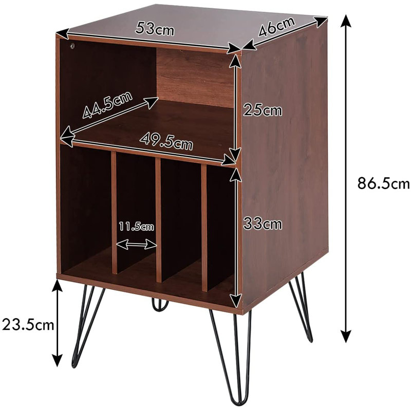 Tiro End Table, Brown