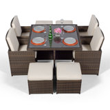 Giardino 4 Seater Dining Set with Upholstery