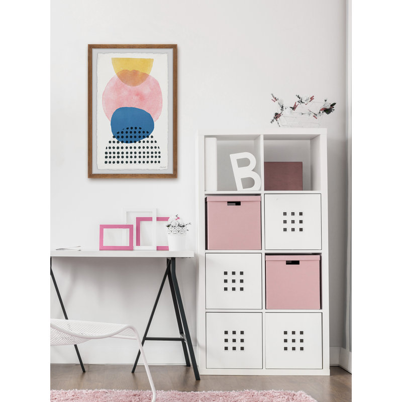 Round Things - Single Picture Frame Painting, 91 cm H x 61 cm W x 3.81cm D