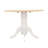 Versatile Drop Leaf Table With Stylish Pedestal Base And Ornamental Legs For Intimate Dining And Space Adaptability.