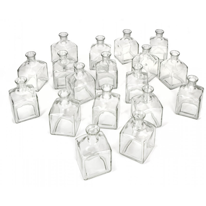 Ensemble de bouteilles décoratives en verre intérieur/extérieur 48" alissia 4,5 clear