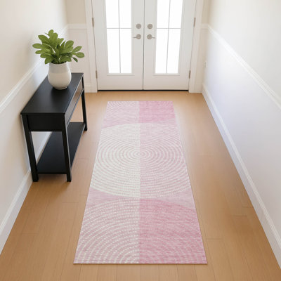 Tapis géométrique intérieur / extérieur lavable à la machine Jenning ACN2281