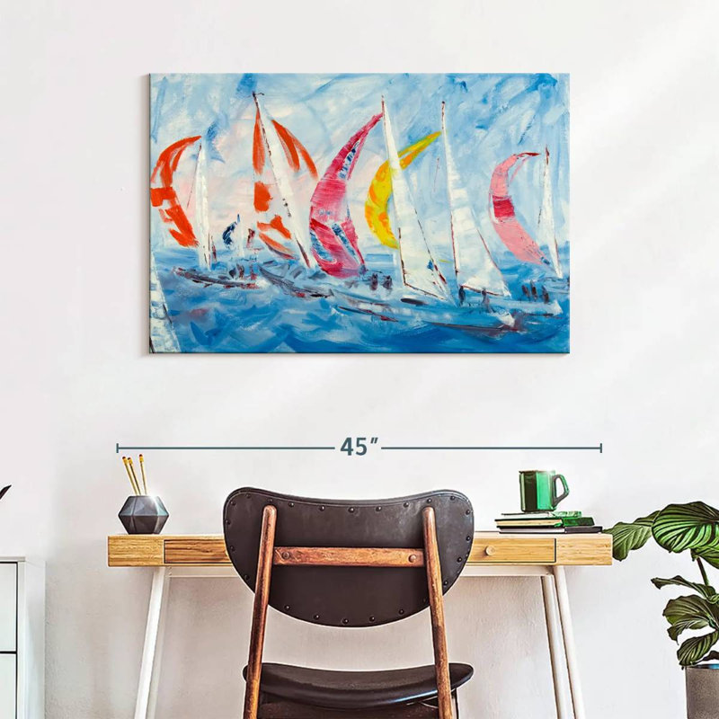 Aletra Sailing, 26" H x 39" W