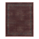Distressed Homage Hand Knotted Wool Floral Area Rug