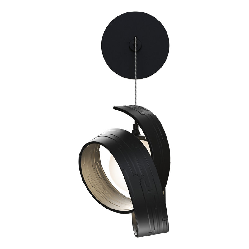 Riza Aluminum Armed Sconce, Black
