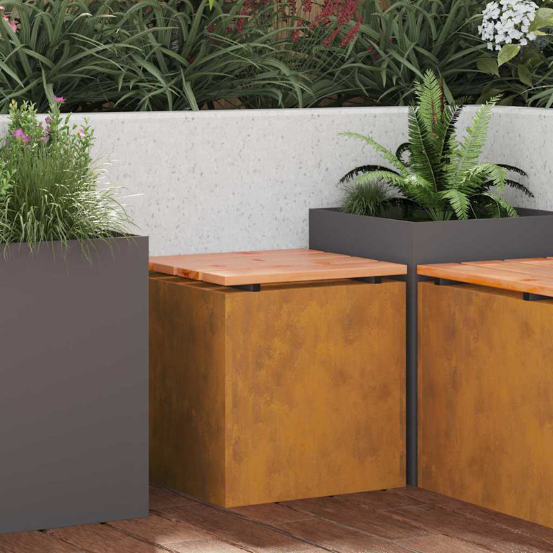 Outdoor Bench, 43cm H x 40cm W x 40cm D