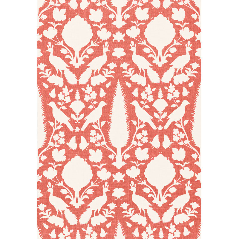 Chenonceau Fabric, Coral