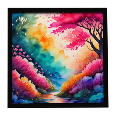 Colorful Azaleas Framed Metal Print