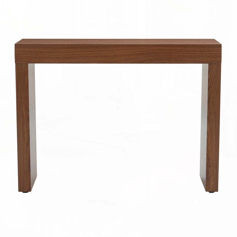 50" Wood Console Table with 2 Drawer, Wood