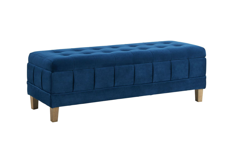 Top Blue Storage Ottomans
