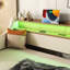Lit de jour simple avec couchette beige-121107155