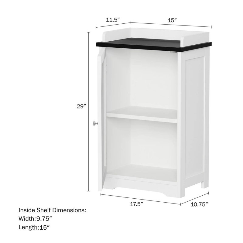Armoire de rangement autoportante à 2 niveaux Lavish Home