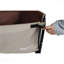All-In-One Convertible Folding Camping Wagon Cart: Bench Seat, Storage Compartment & Included Dog Tether, Beige/Brown-125230235
