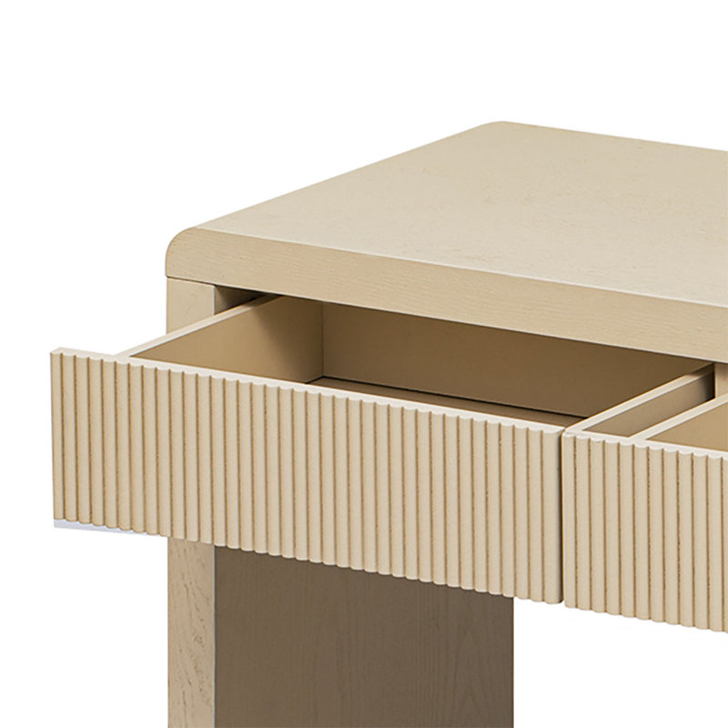 Console de salon avec 3 tiroirs Classic, Abricot