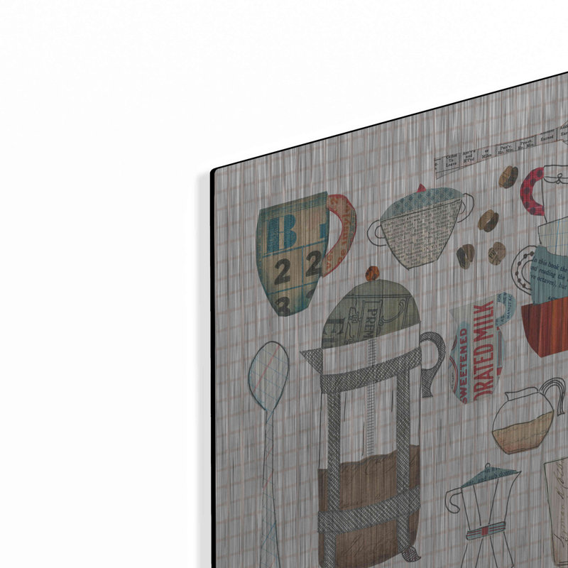 «Coffee Chart II V2 Gingham» par Courtney Prahl, H 24 po x l 16 po