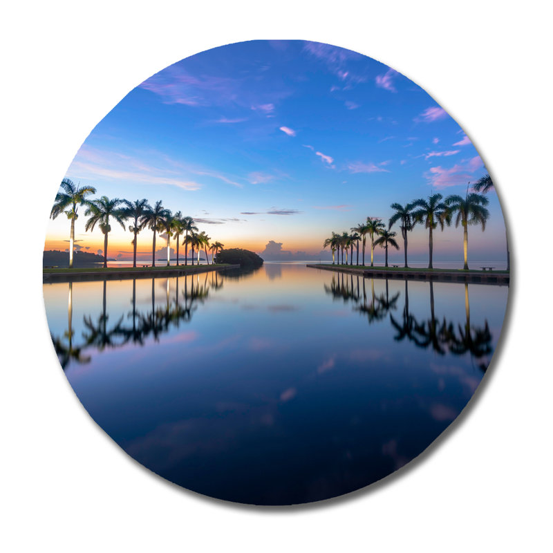 Sea Way Highway Print, 46" H x 46" W x 1.5" D, Aluminum