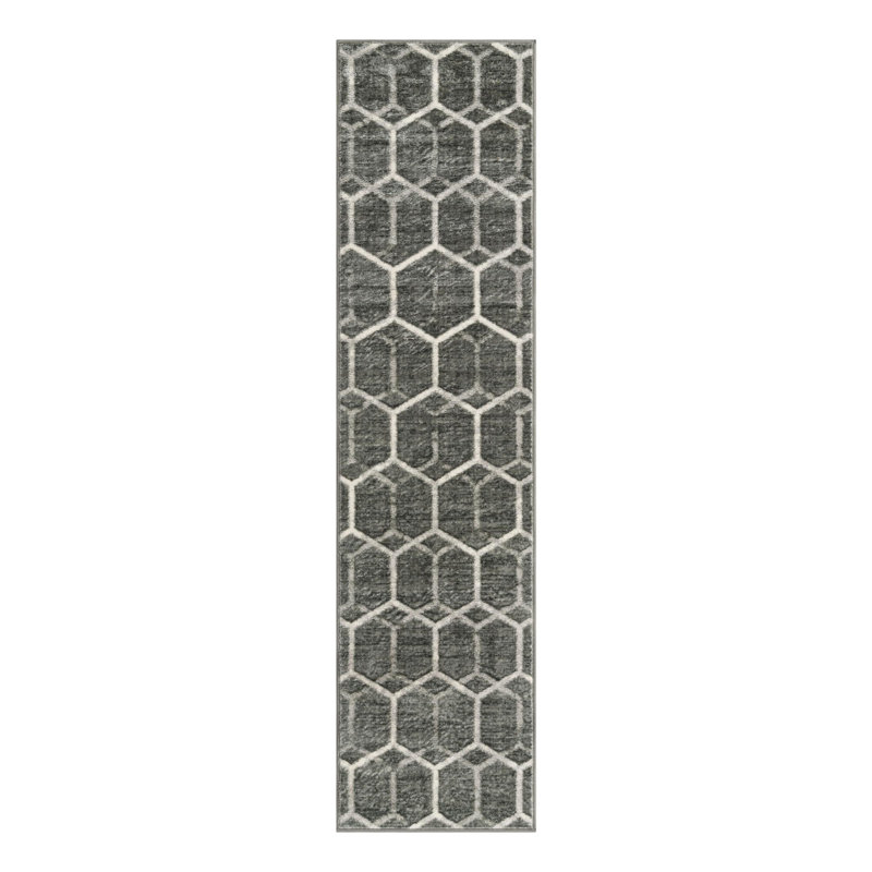 Jabrayah Geometric Indoor Rug, Runner 2' x 8'