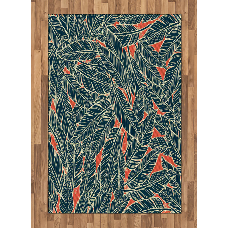 Feather High Density Long Fiber Poly Threads Decorative Area Rug Carpet, Rectangle 4' x 5'8"