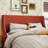 Bowdoin Modern Linen Upholstered Wingback Platform Bed with Wooden Slats-47617076-47614924