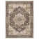 Machine Washable Brown Floral Area Rug