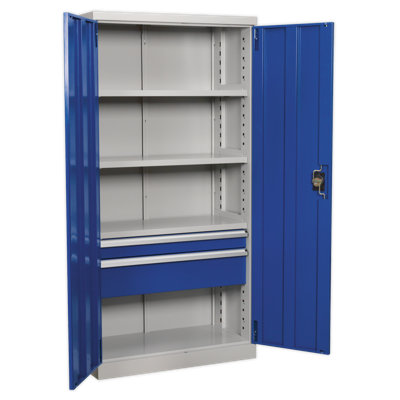 Shanon Metal Single Storage Cabinet ( 180cm H x 90cm W x 45cm D)
