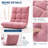 Folding Floor Chair with Back Support, 14 Adjustable Position