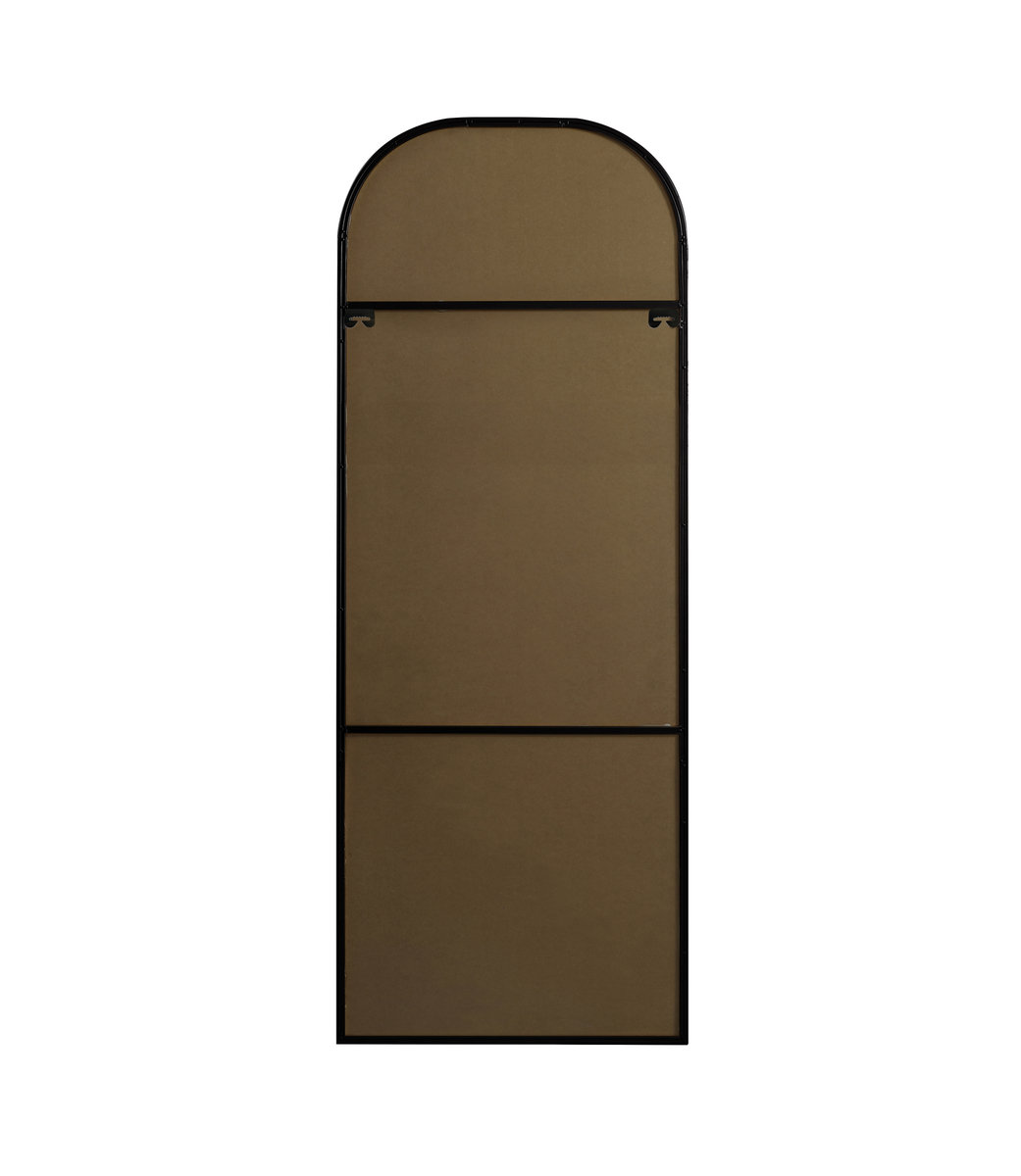 Sabine Metal Wide Arch Wall Mirror, 74" x 28", Black