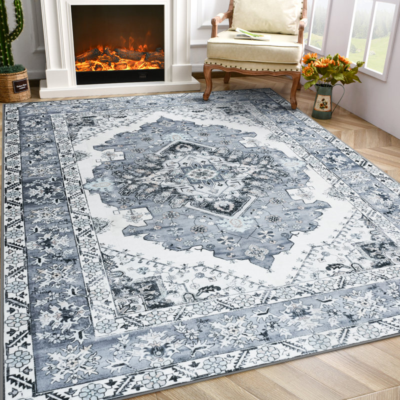 Vintage Look Shag Area Rug, Rectangle 215 x 305 cm