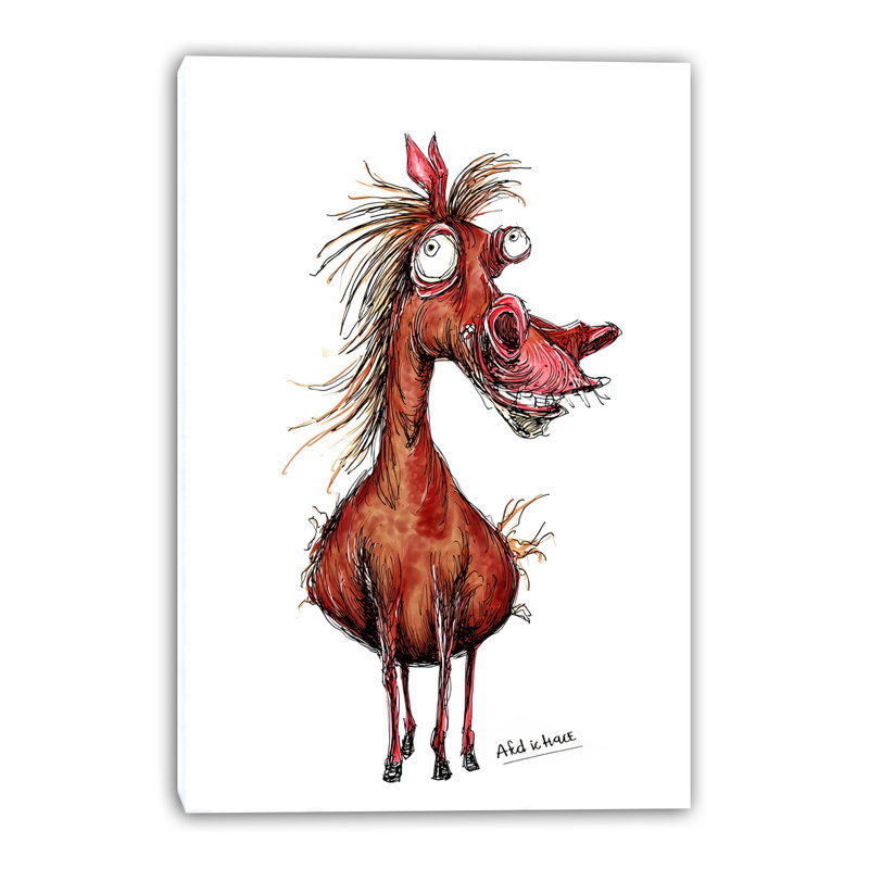 Art mural sur toile Whimsy Colt, L 24 po x H 36 po x P 1,5 po
