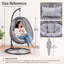 Fauteuil à œufs en osier avec support Charlie / Jade Charlie-Jade-648300618