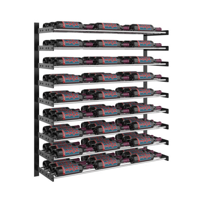 81 Bottle Wall Mounted Wine Bottle Rack