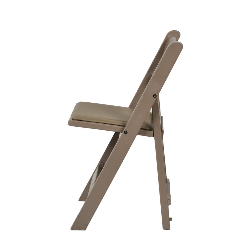 Chaise pliante en résine, Beige sable