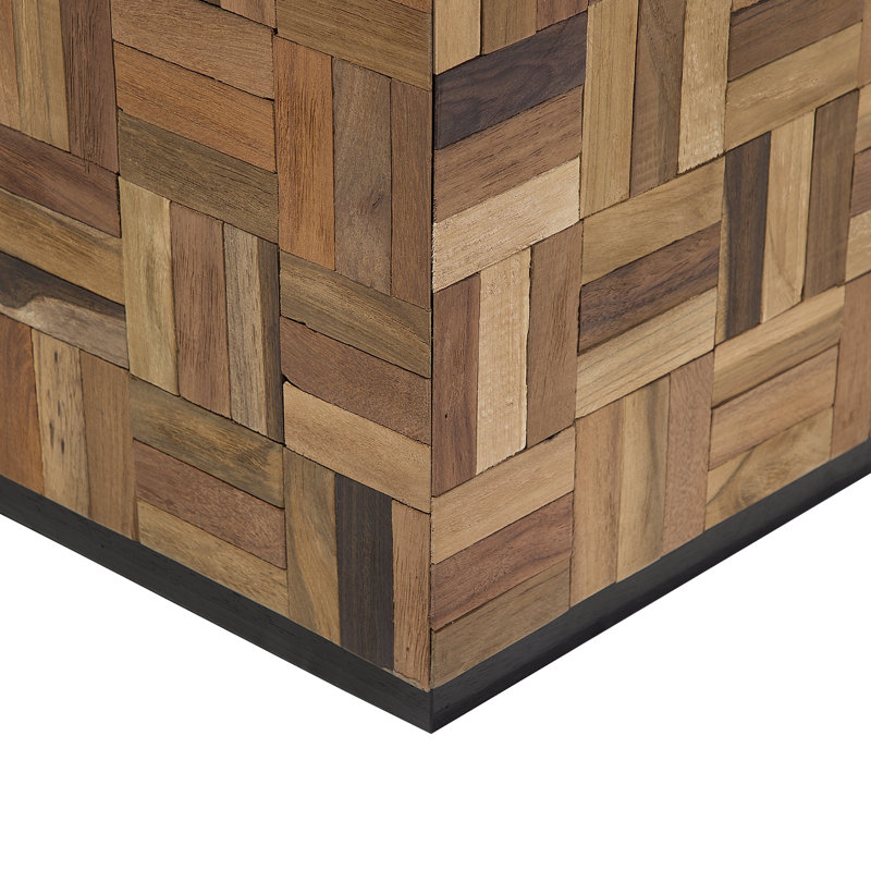 Digiovanni Solid Wood Block End Table