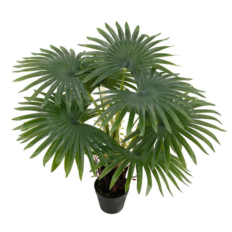 31.5'' Faux Fern Tree in Cement Pot