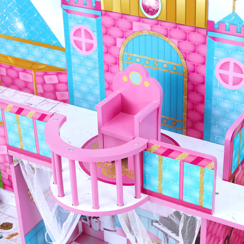 Olivia's Little World Princess Castle Wooden Dollhouse & Reviews | Wayfair