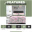 Cotton Blend Floral Duvet Cover with Pillowcases-721604233