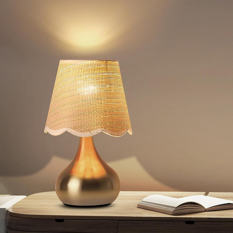 Petite lampe de table - Mini lampes de table en laiton doré pour chambre à coucher ...
