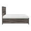 Grand lit plateforme avec rangement au pied 1pc