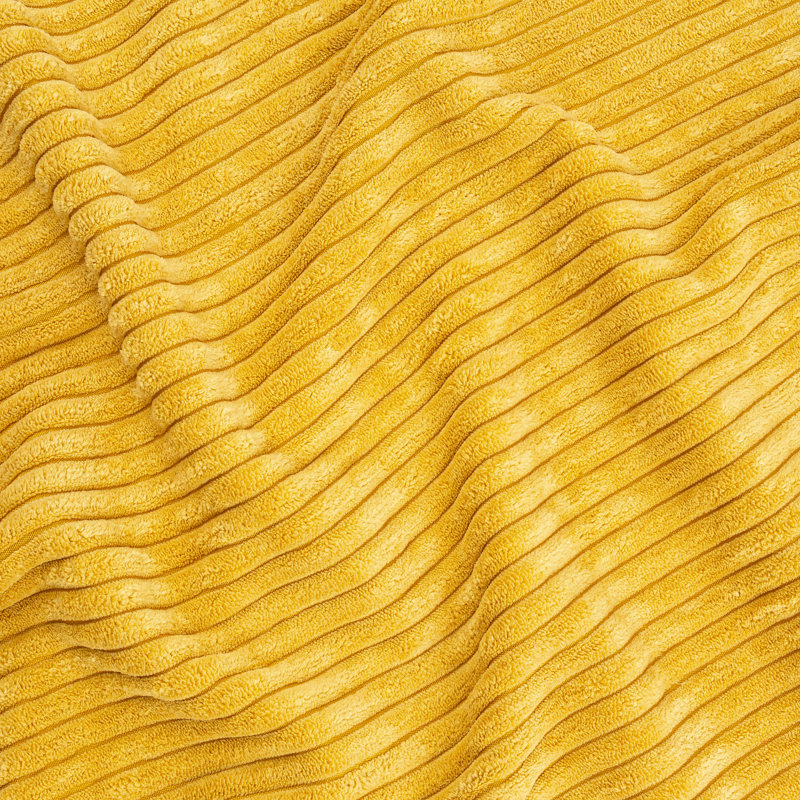 Mustard Yellow Corduroy Kids Body Pillow Cover 54x20