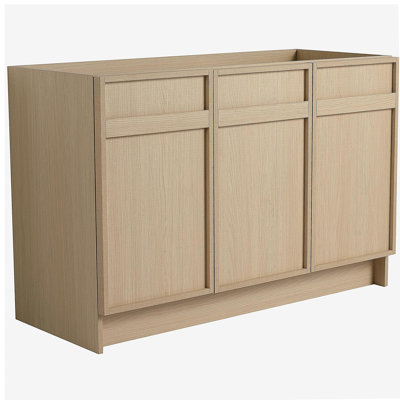 48" Freestanding Bathroom Vanity & 3 Soft Close Cabinet Doors - No Sink