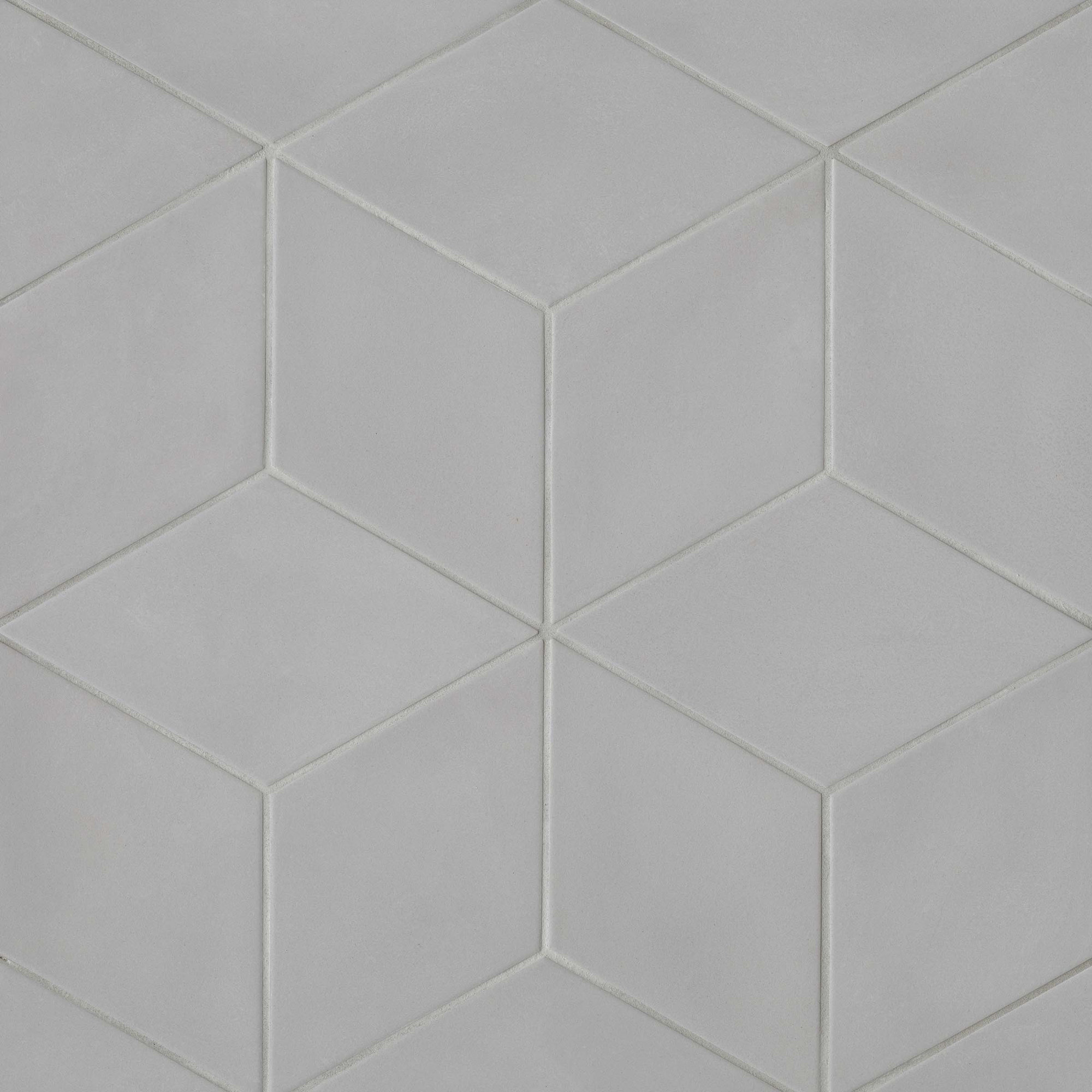 Allora 7" x 13" Porcelain Wall & Floor Tile, Solid Gray