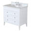Meuble-lavabo simple 36 po avec armoire blanche et comptoir en quartz Whitman-521133448-521133455