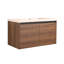 Ensemble de meuble-lavabo brun avec comptoir en résine 36 po et 2 portes Brown