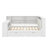 Platform Bed With Storage Drawers/Shelves, Built-In Desk, Charging Station, LED,Upholstered Headboard-1092828625-1092828630