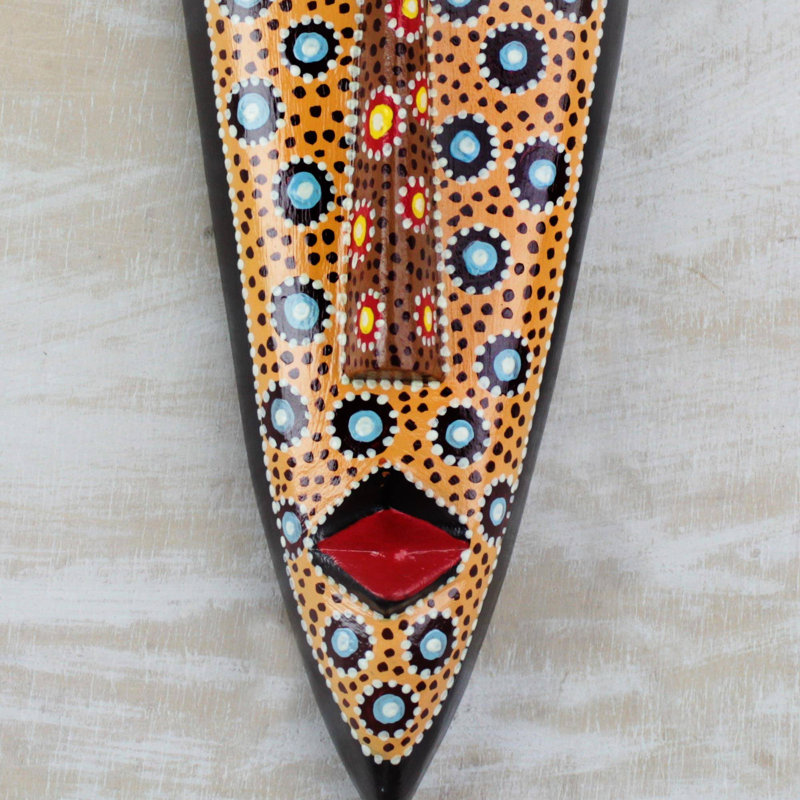 Couleur de l’amour, masque en bois africain