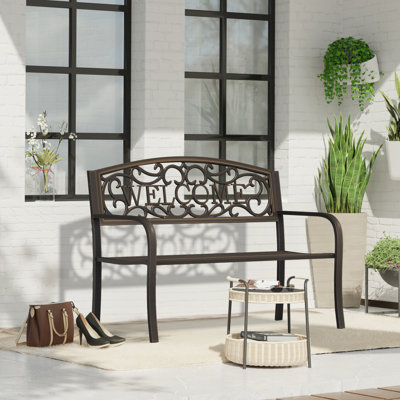 Banc de jardin en fer Efird